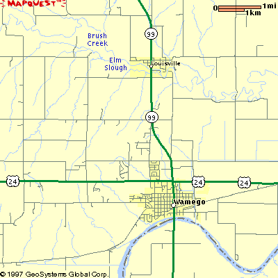 Wamego map